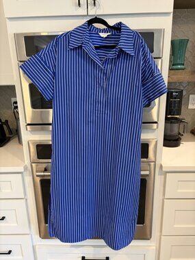 Pomander Place Blue Stripe Reina Dress